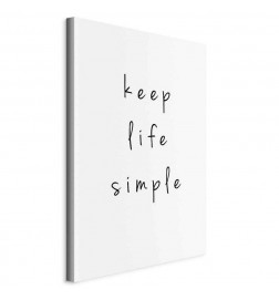 Canvas Print - Message (1-part) - English Text in Motivational Tone