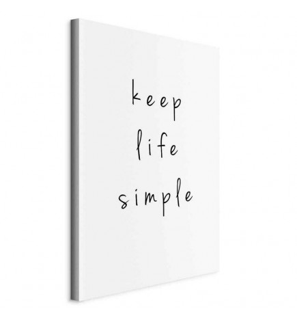 Canvas Print - Message (1-part) - English Text in Motivational Tone