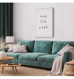 Leinwandbild - Message (1-part) - English Text in Motivational Tone