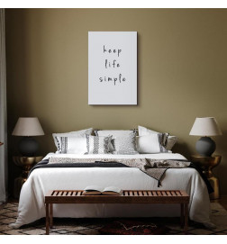 Canvas Print - Message (1-part) - English Text in Motivational Tone