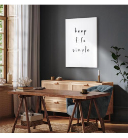 Canvas Print - Message (1-part) - English Text in Motivational Tone