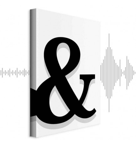 Tablou - Decorative Letter (1 Part) Vertical