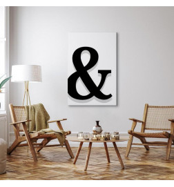 Canvas Print - Decorative Letter (1 Part) Vertical