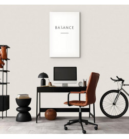 Tableau - Balance of Words (1-part) - Black English Text on White