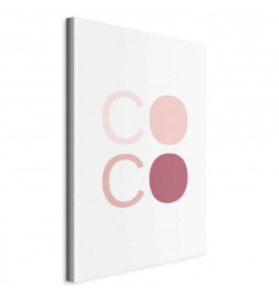 Seinapilt - Pink Coco (1 Part) Vertical