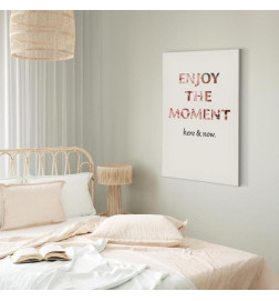 Quadro - Unique Moment (1-part) - English Text on White Background