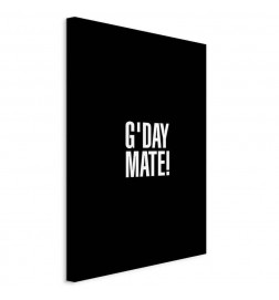 Schilderij - Gday Mate (1 Part) Vertical