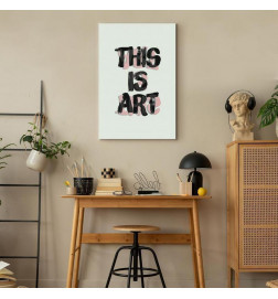 Leinwandbild - This Is Art (1 Part) Vertical
