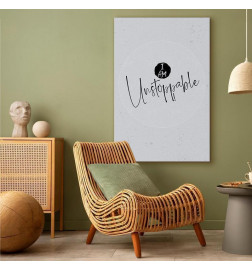 Canvas Print - I Am Unstoppable (1 Part) Vertical