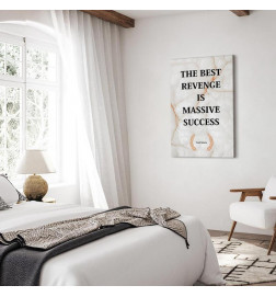 Canvas Print - The Best Revenge Is Massive Success (1 Part) Vertical