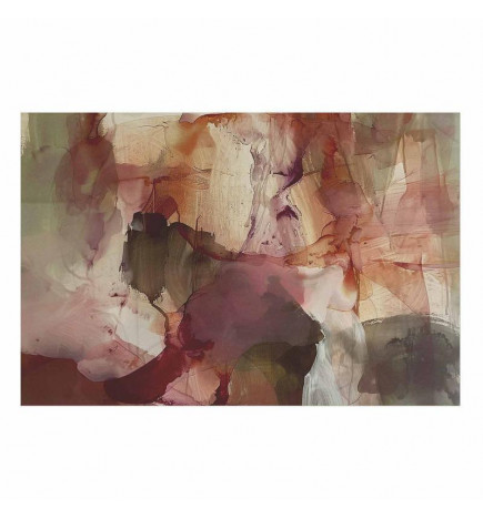 Poster - Spring Composition - glimmers and forms in watercolor technique