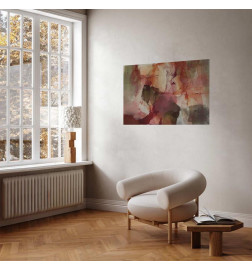 Poster - Spring Composition - glimmers and forms in watercolor technique