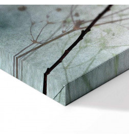 Schilderij - Foggy Lunaria (1 Part) Vertical