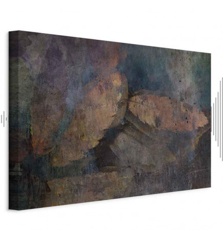 Canvas Print - Copper Leaves (1 Part) Wide