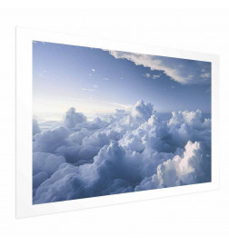 Poster - Aerial Landscapes: Sunbeams Illuminating Puffy Cloud Formations