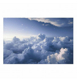 Plakat - Aerial Landscapes: Sunbeams Illuminating Puffy Cloud Formations