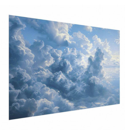 Plakat - Ocean in the Air: Waving Clouds Reflecting Morning Light