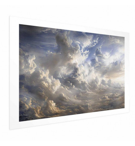 Plakatas - Golden Reflections on Clouds Announcing Dusk