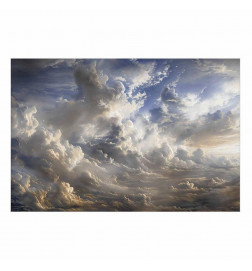 Plakat - Golden Reflections on Clouds Announcing Dusk