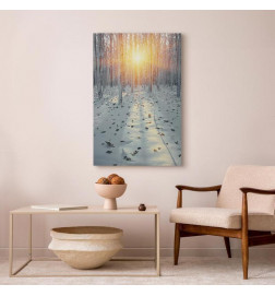 Schilderij - Winter Afternoon (1 Part) Vertical