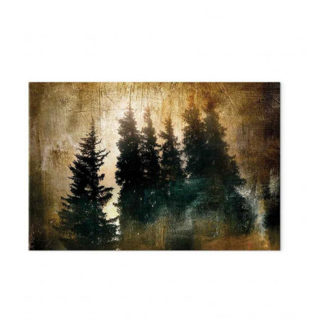 Schilderij - Stately Spruces (1 Part) Wide