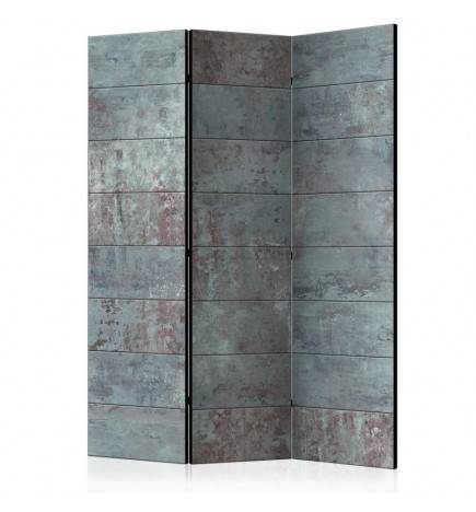 3-teiliges Paravent - Turquoise Concrete [Room Dividers]