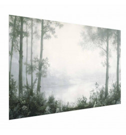 Poster - Forest and Pond in Patinated Green