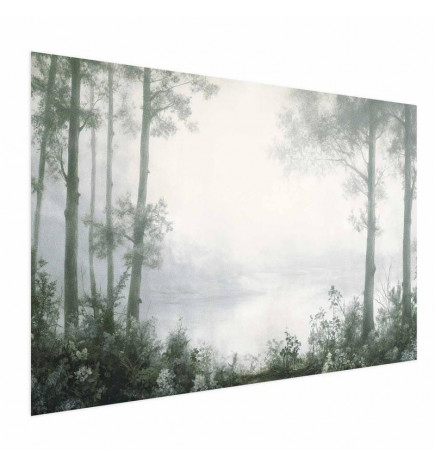 Poster - Forest and Pond in Patinated Green