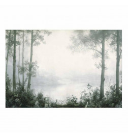 Plakatas - Forest and Pond in Patinated Green