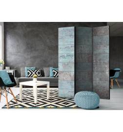 3-teiliges Paravent - Turquoise Concrete [Room Dividers]