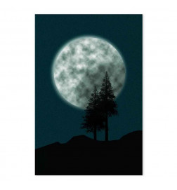 Quadro - Beautiful Full Moon (1 Part) Vertical