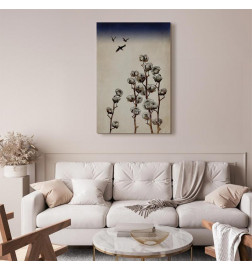 Tableau - Cotton Branches (1 Part) Vertical