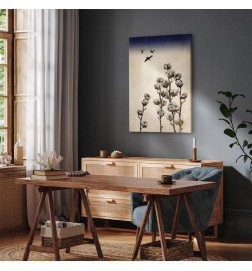 Canvas Print - Cotton Branches (1 Part) Vertical