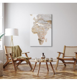 Canvas Print - Hot Continent (1 Part) Vertical