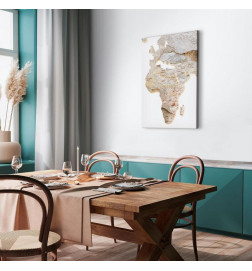 Canvas Print - Hot Continent (1 Part) Vertical