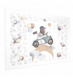 Poster - Bear in a Race Car