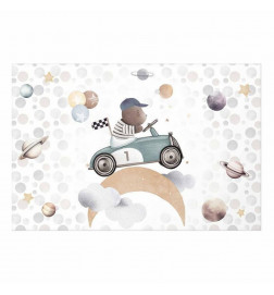 Poster - Bear in a Race Car