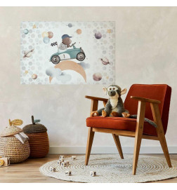 Poster - Bear in a Race Car