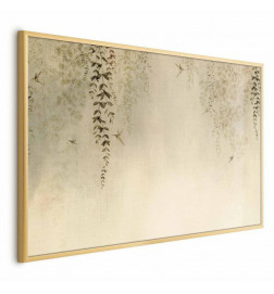 Plakat - Beige Hummingbirds