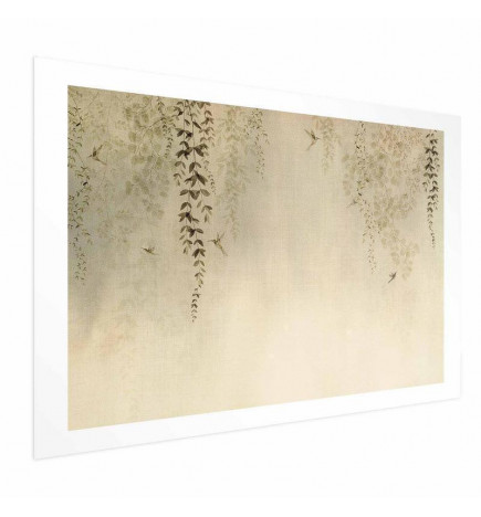 Poster - Beige Hummingbirds