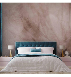 Wall Mural - Abstract scandi boho - delicate composition with lettering and flowers