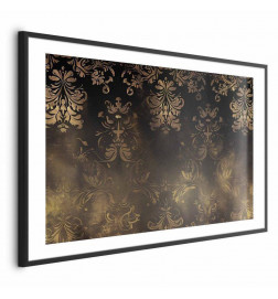 Juliste - Dark Baroque Patterns with Golden Accents