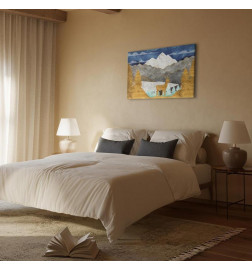 Canvas Print - Golden Land (1 Part) Wide