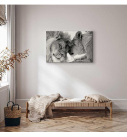 Schilderij - Lions Love