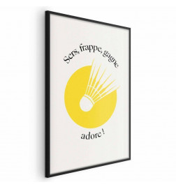 Pôster - Shuttlecock Against the Yellow Sun