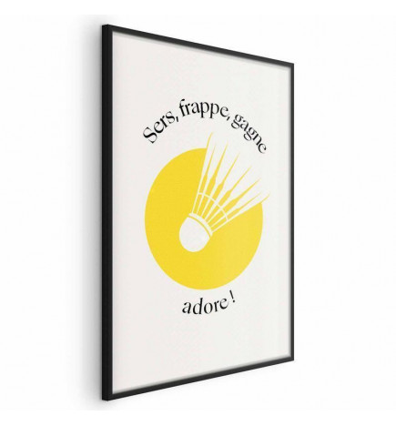 Plakat - Shuttlecock Against the Yellow Sun