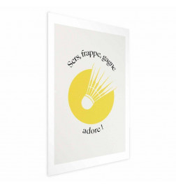 Plakat - Shuttlecock Against the Yellow Sun