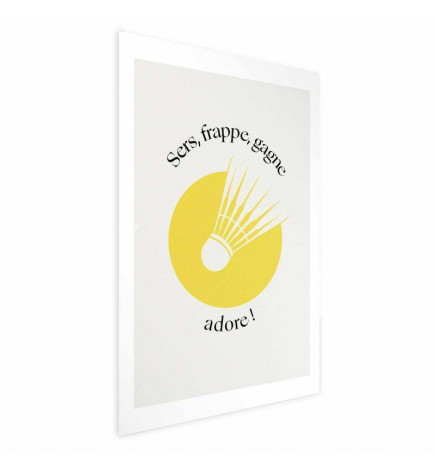 Juliste - Shuttlecock Against the Yellow Sun