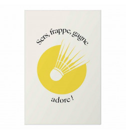 Plakāts - Shuttlecock Against the Yellow Sun