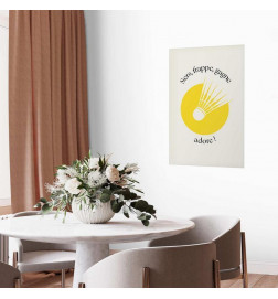 Poster - Shuttlecock Against the Yellow Sun